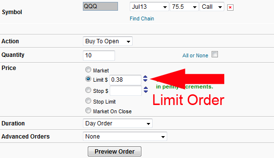 How To Place Limit Order